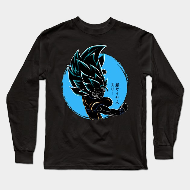 SSJ3 Blue Attack Long Sleeve T-Shirt by mapreduce